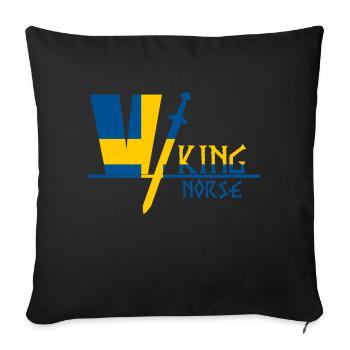 Viking Sweden - Sofa pillowcase 17,3'' x 17,3'' (45 x 45 cm) - black - Front