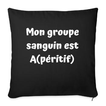 J'ai promis de vous faire rire aujourd'hui - Housse de coussin décorative 45 x 45 cm - noir - Devant