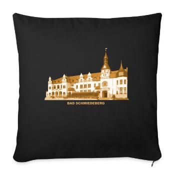 Bad Schmiedeberg Kurhaus Kurort Sachsen-Anhalt - Housse de coussin décorative 45 x 45 cm - noir - Devant