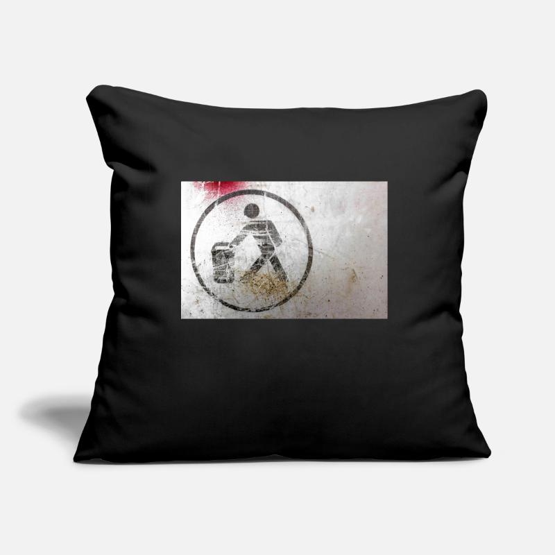 Throwing trash Sofa pillowcase 17,3'' x 17,3'' (45 x 45 cm)