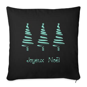 BONNE ANNEE. SAINT SYLVESTRE. NOUVELLE ANNÉE - Housse de coussin décorative 45 x 45 cm - noir - Devant