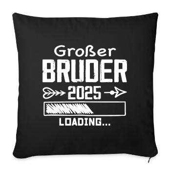 Großer Bruder 2025 - Sofakissenbezug 45 x 45 cm - Schwarz - Vorne