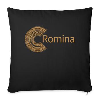 Für Romina - Sofakissenbezug 45 x 45 cm - Schwarz - Vorne