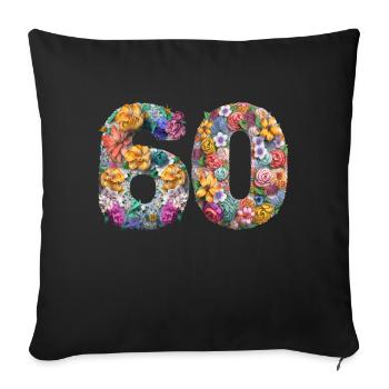 50e anniversaire vintage rétro Né en 1973 Anniversaire - Housse de coussin décorative 45 x 45 cm - noir - Devant