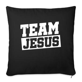 L’équipe de Jésus - Housse de coussin décorative 45 x 45 cm - noir - Devant