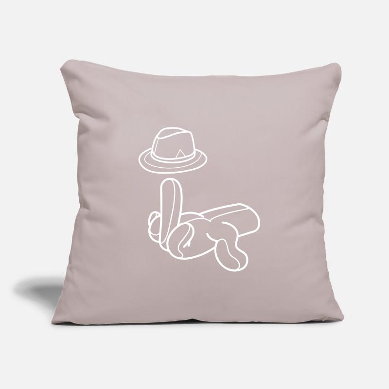 Mittelfinger Hut Comic Hand Geschenk Sofakissenbezug 45 x 45 cm