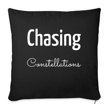 adventure luminosity galaxy funny quote - Sofakissenbezug 45 x 45 cm - Schwarz - Vorne