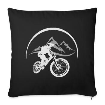 Vététiste - Housse de coussin décorative 45 x 45 cm - noir - Devant