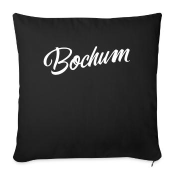 Bochum - Housse de coussin décorative 45 x 45 cm - noir - Devant