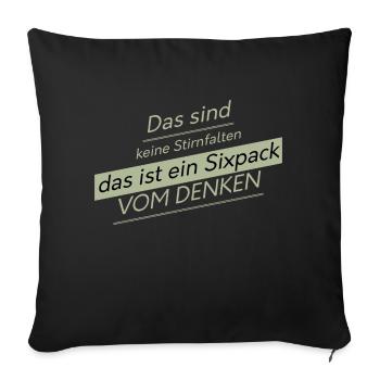 Idée cadeau amusante - Housse de coussin décorative 45 x 45 cm - noir - Devant