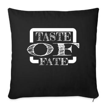 Sur les traces du destin Destiny Geek Esthétique culinaire - Housse de coussin décorative 45 x 45 cm - noir - Devant