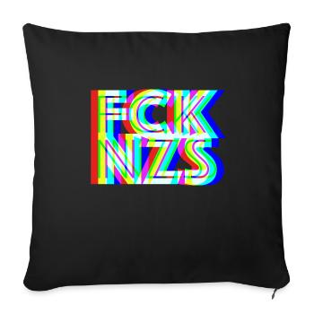 FCK NZS - Housse de coussin décorative 45 x 45 cm - noir - Devant