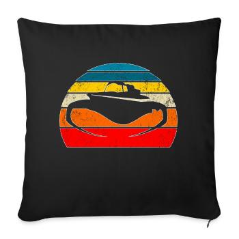 Boat Racing Boat Race Boat Riding Lover - Sofakissenbezug 45 x 45 cm - Schwarz - Vorne