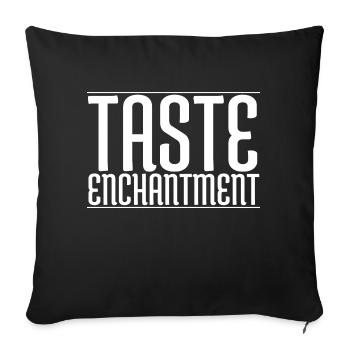 Bday Culinary Wanderlust Cool Culinary Delights - Sofa pillowcase 17,3'' x 17,3'' (45 x 45 cm) - black - Front