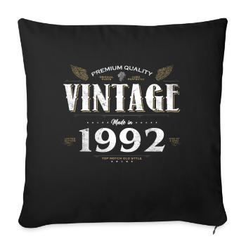 32 Years Old Vintage 1992 Limited Edition 32nd - Sofa pillowcase 17,3'' x 17,3'' (45 x 45 cm) - black - Front