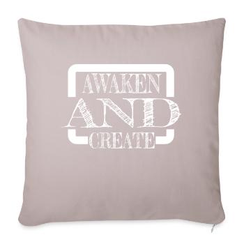 Creative Innovation Inner Enlightenment - Sofa pillowcase 17,3'' x 17,3'' (45 x 45 cm) - light taupe - Front