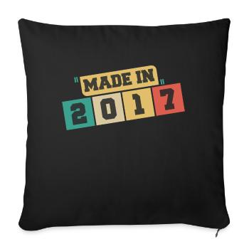 2023 Birthday 2023 Born In 2023 Birthday - Sofa pillowcase 17,3'' x 17,3'' (45 x 45 cm) - black - Front