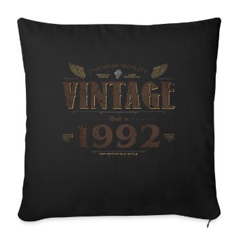 32 Years Old Vintage 1992 Limited Edition 32nd - Sofa pillowcase 17,3'' x 17,3'' (45 x 45 cm) - black - Front