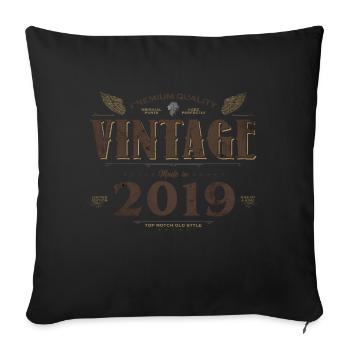 5 ans Millésime 2019 Edition Limitée 5ème - Housse de coussin décorative 45 x 45 cm - noir - Devant