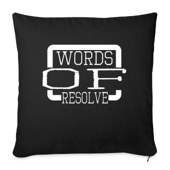 Cool Conversation Quotes Conversational Art - Sofa pillowcase 17,3'' x 17,3'' (45 x 45 cm) - black - Front
