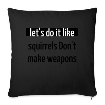 peace for paris statement pride cool joke - Sofa pillowcase 17,3'' x 17,3'' (45 x 45 cm) - black - Front