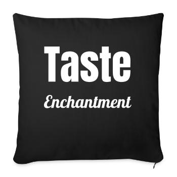present creating magic statement funny - Sofa pillowcase 17,3'' x 17,3'' (45 x 45 cm) - black - Front