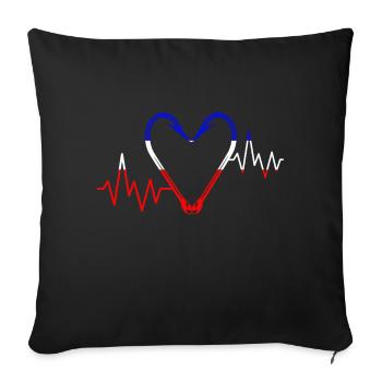 Carpdiem fishing - Housse de coussin décorative 45 x 45 cm - noir - Devant