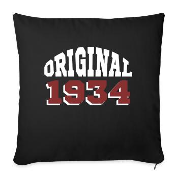 Original 1934 - Housse de coussin décorative 45 x 45 cm - noir - Devant