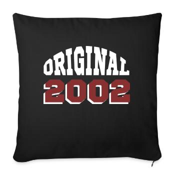 Original 2002 - Sofa pillowcase 17,3'' x 17,3'' (45 x 45 cm) - black - Front