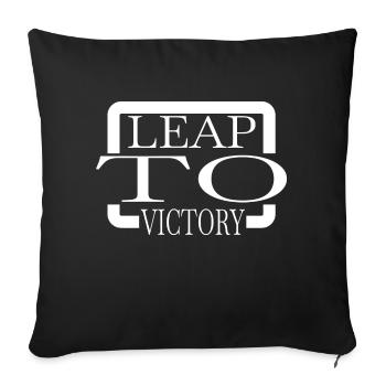 ski jumping training cool thrill winter sports - Sofakissenbezug 45 x 45 cm - Schwarz - Vorne