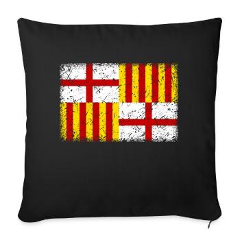Barcelona - Sofa pillowcase 17,3'' x 17,3'' (45 x 45 cm) - black - Front