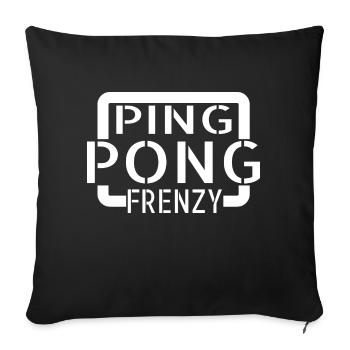 velocity training competitive table tennis joke - Sofakissenbezug 45 x 45 cm - Schwarz - Vorne