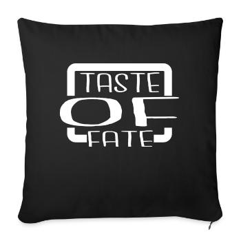 Cool Happy Culinary Masterpieces - Sofa pillowcase 17,3'' x 17,3'' (45 x 45 cm) - black - Front