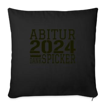 Abitur Abi - Sofa pillowcase 17,3'' x 17,3'' (45 x 45 cm) - black - Front
