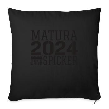 Matura Abi - Sofa pillowcase 17,3'' x 17,3'' (45 x 45 cm) - black - Front