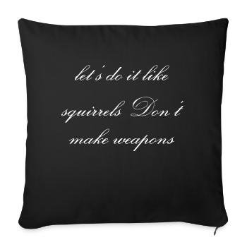 Humor Flower Power Love Peace Symbol Funky - Sofa pillowcase 17,3'' x 17,3'' (45 x 45 cm) - black - Front