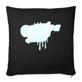 Grand-père Deluxe Meilleur grand-père Grand-père Amour Grand-père Logo de grand-père - Housse de coussin décorative 45 x 45 cm - noir - Devant
