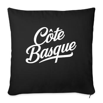 Côte basque - Housse de coussin décorative 45 x 45 cm - noir - Devant