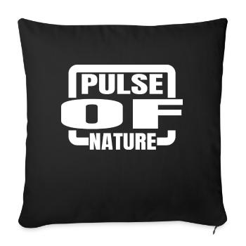 heartbeat symbolism statement heartbeat quotes - Sofakissenbezug 45 x 45 cm - Schwarz - Vorne