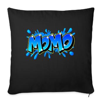 Graffiti Name MOMO printable on evrything - Housse de coussin décorative 45 x 45 cm - noir - Devant