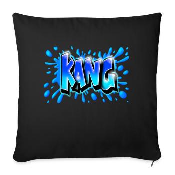 KANG GRAFFITI NAME PRINT - Housse de coussin décorative 45 x 45 cm - noir - Devant