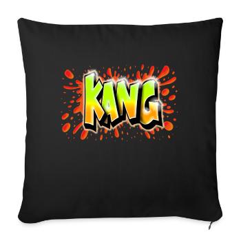KANG GRAFFITI NAME PRINT - Housse de coussin décorative 45 x 45 cm - noir - Devant