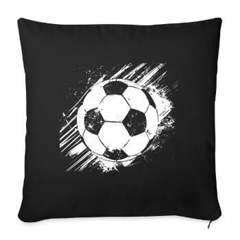 Football Sketch - Sofa pillowcase 17,3'' x 17,3'' (45 x 45 cm) - black - Front