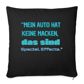 "Special Effects" - Sofa pillowcase 17,3'' x 17,3'' (45 x 45 cm) - black - Front