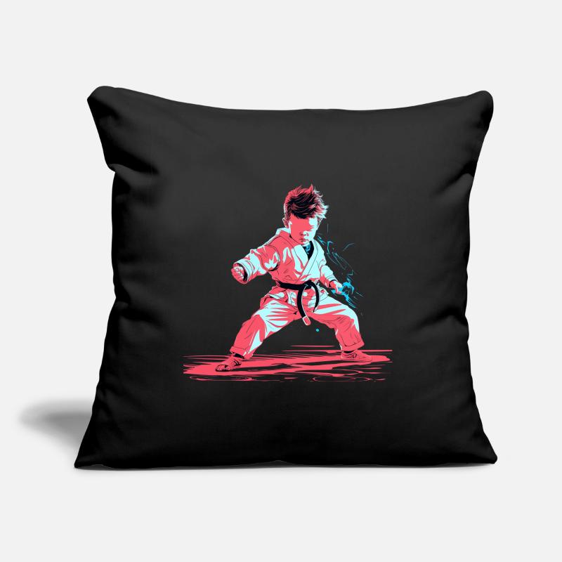 Karate Junge Synthwave Sofakissenbezug 45 x 45 cm