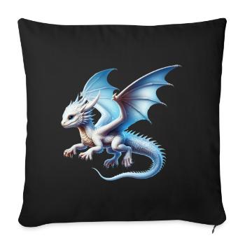 Dragon - Sofa pillowcase 17,3'' x 17,3'' (45 x 45 cm) - black - Front