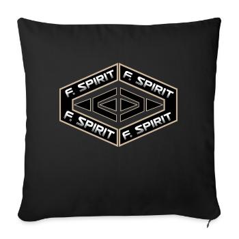 FIGHTING SPIRIT - Housse de coussin décorative 45 x 45 cm - noir - Devant