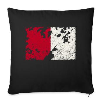 Liège Vintage - Housse de coussin décorative 45 x 45 cm - noir - Devant