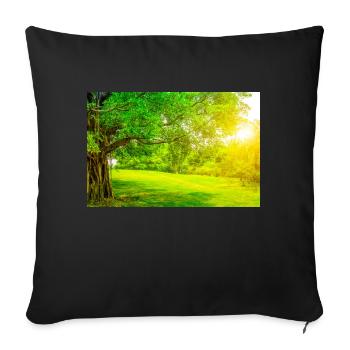 1418 - Sofa pillowcase 17,3'' x 17,3'' (45 x 45 cm) - black - Front