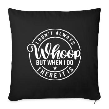 Je ne crie pas toujours, mais quand je fais drôle - Housse de coussin décorative 45 x 45 cm - noir - Devant